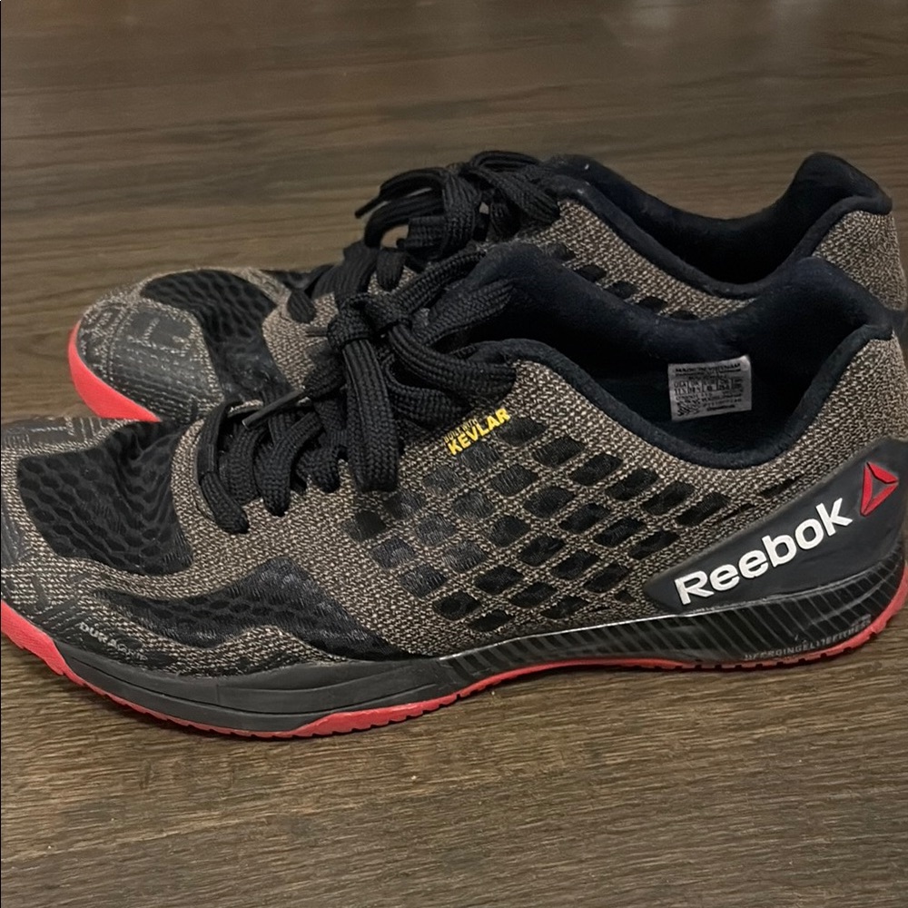 Reebok Black and Red Athletic Training Shoes